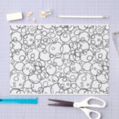 Doodle Circle Scribble Muster Seidenpapier (Handwerk)