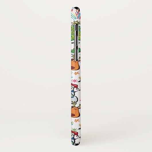Doodle Clip Art Weihnachtsgeschenk Case-Mate iPhone Hülle (Hinten/Links)