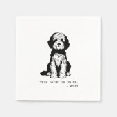 Doodle Cocktail Napkin Serviette (Vorderseite)