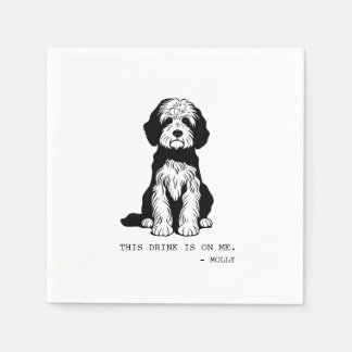 Doodle Cocktail Napkin Serviette