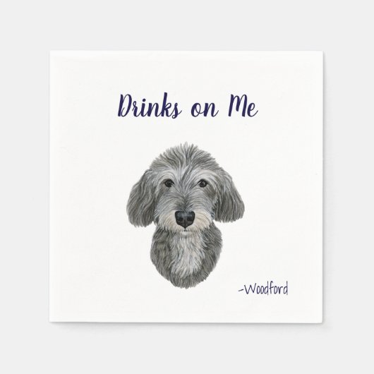 Doodle Cocktail Napkins Serviette (Vorderseite)