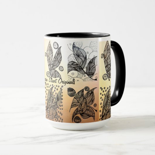 Doodle Coffee Tasse (VorderseiteRechts)
