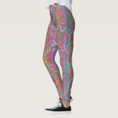 Doodle Color Beads Grau BG Leggings (Links)