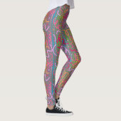 Doodle Color Beads Grau BG Leggings (Rechts)