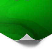 Doodle Cow Portrait Poster (Ecke)