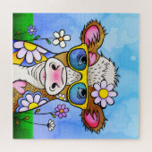 Doodle Cow Portrait Puzzle (Horizontal)