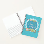 Doodle cupcake Cookie personalisiertes Rezept Koch Notizblock (Innenseite)