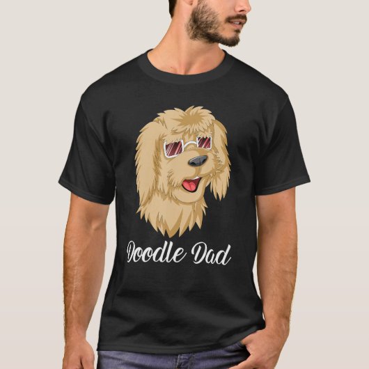 Doodle Dad Goldendoodle With SunglassesFor Dad Fat T-Shirt (Vorderseite)