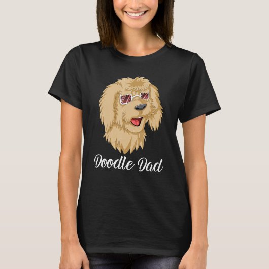 Doodle Dad Goldendoodle With SunglassesFor Dad Fat T-Shirt (Vorderseite)