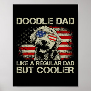 Doodle Dad wie normaler Dad, aber cooler Goldendoo Poster