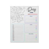 Doodle Daily To Do List Notepad Notizblock (Rotiert)