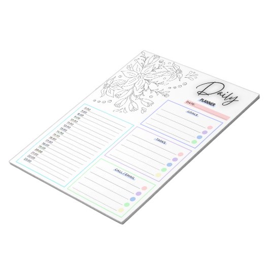 Doodle Daily To Do List Notepad Notizblock (angewinkelt)