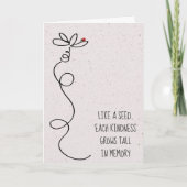 Doodle Daisy mit Ladybug Karte (Vorderseite)