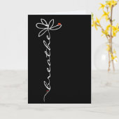 Doodle Daisy und Ladybugs Denken Sie an Sie Karte (Gelbe Blume)