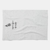 Doodle Daisy und Zitat zu Terrazzo Geschirrtuch (Horizontal)