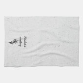 Doodle Daisy und Zitat zu Terrazzo Geschirrtuch (Horizontal)