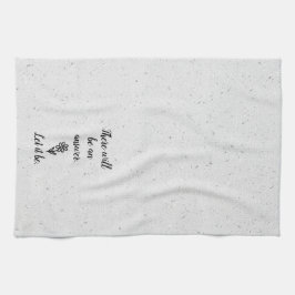 Doodle Daisy und Zitat zu Terrazzo Geschirrtuch