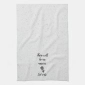 Doodle Daisy und Zitat zu Terrazzo Geschirrtuch (Vertikal)