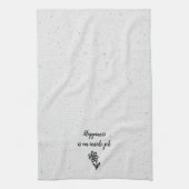 Doodle Daisy und Zitat zu Terrazzo Geschirrtuch (Vertikal)