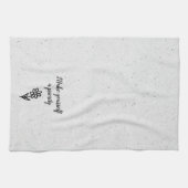 Doodle Daisy und Zitat zu Terrazzo Geschirrtuch (Horizontal)