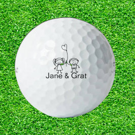 Doodle Daughter & Son Golf Geschenk Golfball