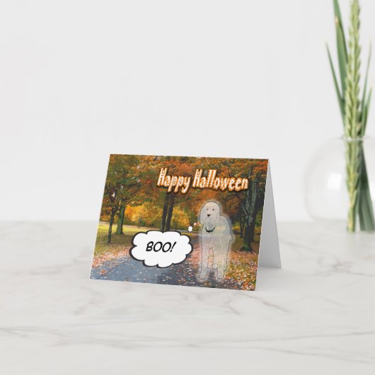 Doodle Days Comic Frohe Halloween-Karte Karte (Vorderseite)