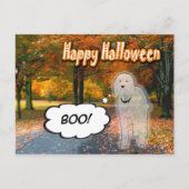 Doodle Days Comic Happy Halloween Postkarte (Vorderseite)