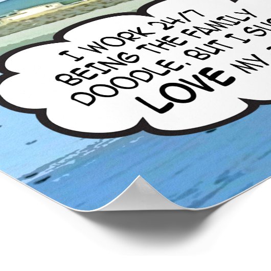 Doodle Days Comicen Liebe meine Arbeit! Poster (Ecke)