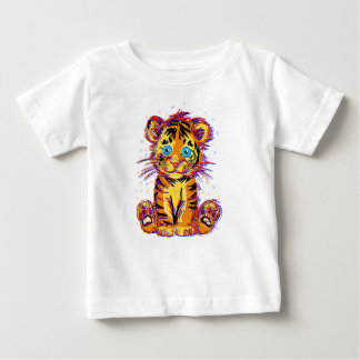 Doodle de tigre bebé: La dulzura salvaje y los ojo Baby T-shirt