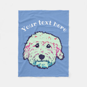 Doodle-Decke - Goldendoodle, Labradoodle-Geschenk Fleecedecke
