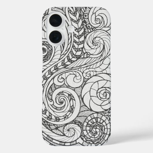 Doodle-Design Case-Mate iPhone Hülle (Rückseite)