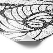 Doodle Design Photo Enlargement Fotodruck (Ecke)