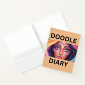 Doodle Diary on Peach Notizblock (Innenseite)