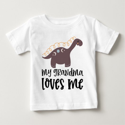 Doodle Dino 🦖 meine Oma-Lieben Baby T-shirt (Vorderseite)