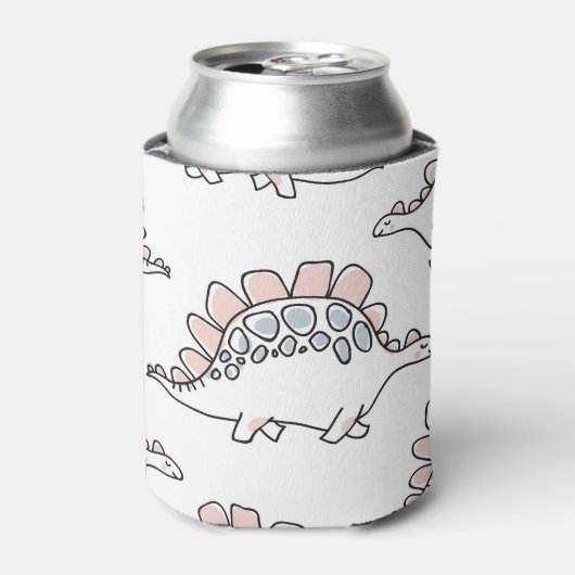 Doodle Dinosaurier: Handgezogener Spaß. Dosenkühler (Kanne Vorderseite)