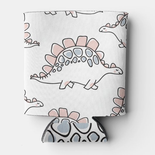 Doodle Dinosaurier: Handgezogener Spaß. Dosenkühler (Vorderseite)