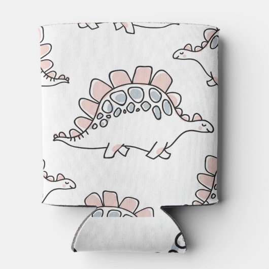 Doodle Dinosaurier: Handgezogener Spaß. Dosenkühler (Rückseite)