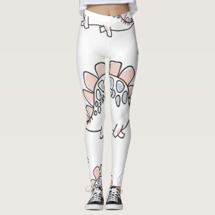 Doodle Dinosaurier: Handgezogener Spaß. Leggings