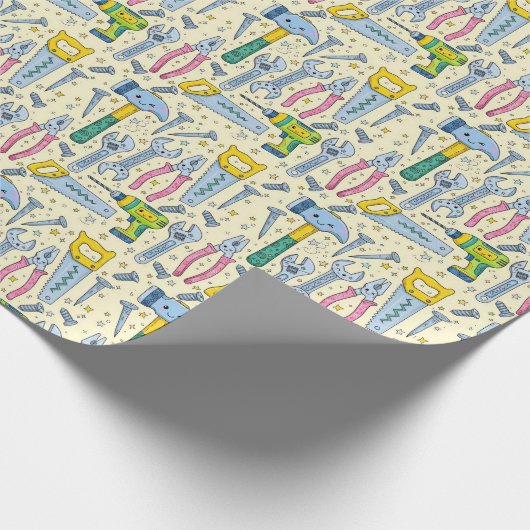 Doodle DIY Tool Collection Geschenkpapier (Ecke)
