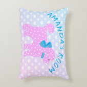 Doodle Dog Baby Young Girl Dekokissen (Vorderseite(Vertikal))