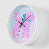 Doodle Dog Baby Young Girl Uhr (Winkel)