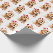 Doodle Dog Christmas Geschenkpapier (Ecke)