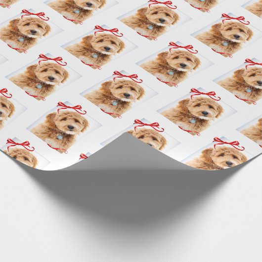 Doodle Dog Christmas Geschenkpapier (Ecke)