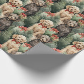 Doodle Dog Christmas Geschenkpapier (Ecke)