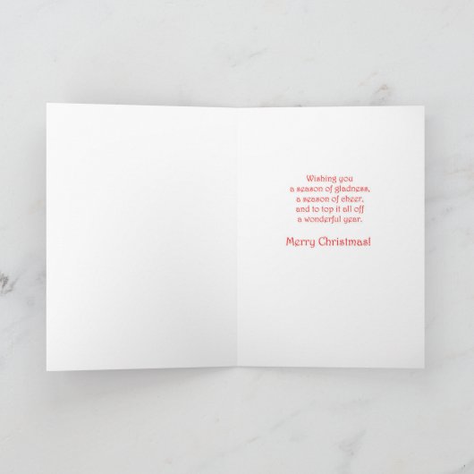 Doodle Dog Christmas Karte (Innenseite)