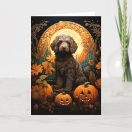 Doodle Dog Halloween Karte