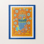 Doodle Dog Hanukah-Puzzle Puzzle (Vertikal)