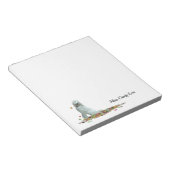 Doodle Dog in Blätter Notepad Notizblock (angewinkelt)