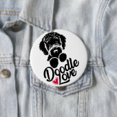 Doodle Dog Liebe Button (Beispiel)