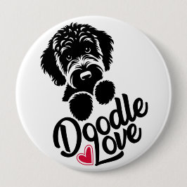 Doodle Dog Liebe Button